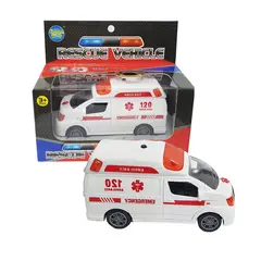 DAYOSHOP - Ambulancia Carro De Colección A Escala Juguete Luces Sonido