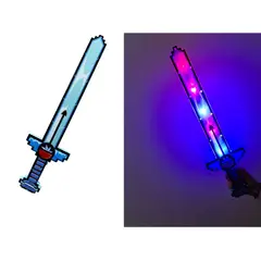 GENERICO - Juguete Espada Minecraft Niños Led Sonido Estrella