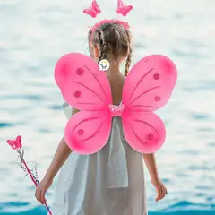 COMPRALOENCASA COM - Disfraz mariposa hada alas diadema varita halloween od500