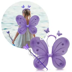 COMPRALOENCASA COM - Disfraz mariposa hada alas diadema varita halloween od500