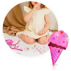 COMPRALOENCASA COM - Maquillaje niñas helado sombras set juego didáctico bjl0018