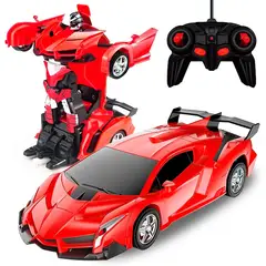 DAYOSHOP - Carro Control Remoto Convierte En Robot Transformers Recarga