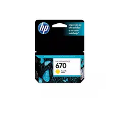 HP - 670 Yellow Cartucho Original
