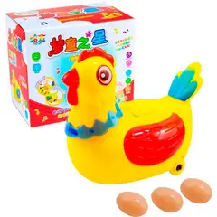 DAYOSHOP - Juguete Musical Gallina Pone Huevo Niños Luces