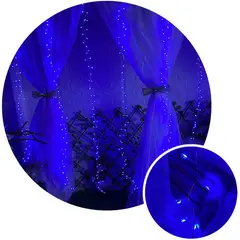 COMPRALOENCASA COM - Cortina Micro Led Ramal 6x1,8 m 1440 LED Navidad Azul 1592