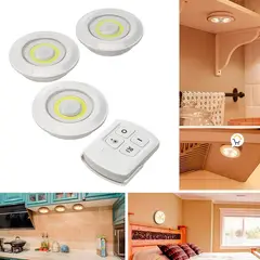 COMPRALOENCASA COM - Lámpara luces led x3 multiusos luz de tacto control remoto cob