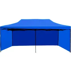 JARDIMEX - Toldo 6x3 plegable con paredes azul-