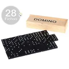 COMPRALOENCASA COM - Mini domino madera juego de mesa familiar 28 piezas md-160