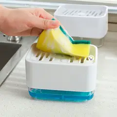 COMPRALOENCASA COM - Dispensador jabón lavaplatos esponja cocina jsm-127