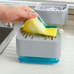COMPRALOENCASA COM - Dispensador jabón lavaplatos esponja cocina jsm-127