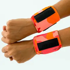 NO RULES - Muñequeras elasticas militar fucsia