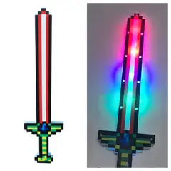 GENERICO - Juguete Espada Minecraft Niños Led Sonido Estrella