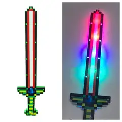 GENERICO - Juguete Espada Minecraft Niños Led Sonido Estrella