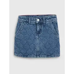 TOMMY HILFIGER - Falda Jeans Acolchada Niña Azul