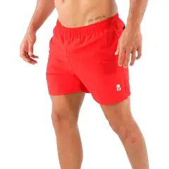 NO RULES - Pantaloneta deportiva hombre ajustada roja_..