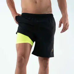 NO RULES - Pantaloneta nautica con lycra negra_.