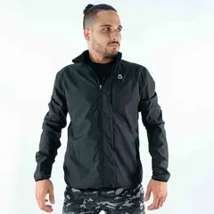 NO RULES - Chaqueta cortavientos color negro_..