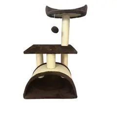 WOOD PETS - Gimnasios Arbol Para Gato Economico 3 Niveles+Juguete