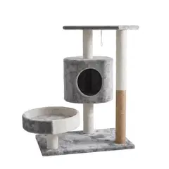 WOOD PETS - Gimnasio Acicalador Para Gato Maos Pets Desarmable +obsequio