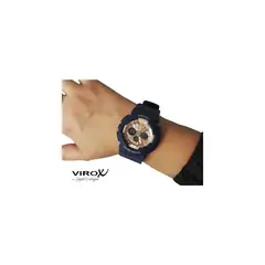 VIROX - RELOJ DEPORTIVO DAMA ANÁLOGO-DIGITAL CIRCULAR AZUL