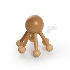 STYLE STARS - Masajeador en madera en forma de pulpo para maderoterapia