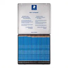 STAEDTLER - Lápices De Dibujo X 24 Unds Mars Lumograph