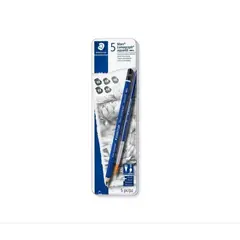 STAEDTLER - Lápiz De Dibujo Acuarelable Graduados X 5 + Pincel