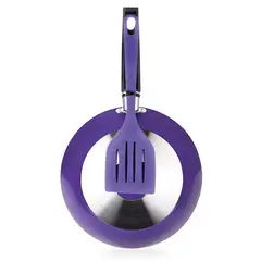 MUEBLES 2020 - Sartén Aspiración 24cm con espátula Morado