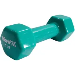 MOVIFIT - Mancuerna encauchetada en vinilo 5 lb