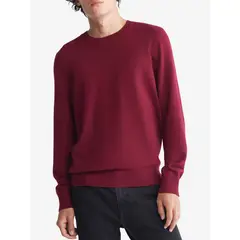 CALVIN KLEIN - Saco Manga Larga Con Logo Hombre Rojo Hombre Rojo