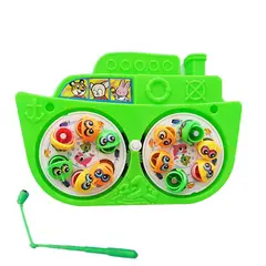 DAYOSHOP - Juego De Pesca Iman Juguete Giratorio Infantil Barco