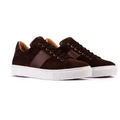 OVERSTATE - Tenis Casuales En Cuero Gamuza DE-8448A-1396ov Marrón
