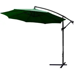 JARDIMEX - Parasol Sombrilla Quitasol lateral 3 metros base verde Sombrilla-