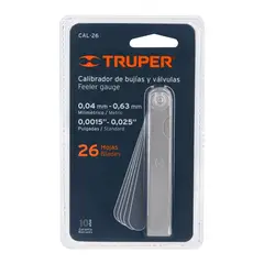 TRUPER - Calibrador De Galgas, Bujías 26 Hojas