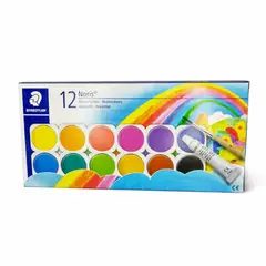 STAEDTLER - Acuarelas En Pastillas Nories Caja X 12 Unds