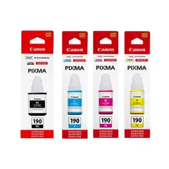 CANNON - Combo Botellas de Tinta CANON 190 Negra y 190 Colores Original