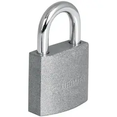HERMEX - Candado cuerpo de hierro gancho corto caja 25cm