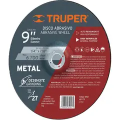 TRUPER - Disco para corte de metal 14" para maquina potencia media