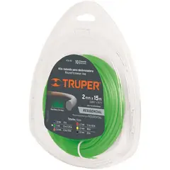 TRUPER - Hilo para guadañadora en blister 15 a 12m verde