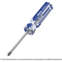 TRUPER - Destornillador phillips 3/16" x 3"mango pvc pretul