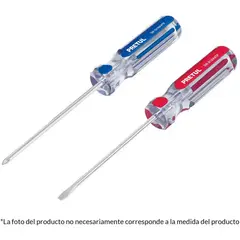 TRUPER - Duo de destornilladores 14 mango de pvc pretul