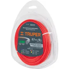 TRUPER - Hilo para guadañadora en blister 15 a 12m rojo