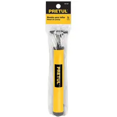 TRUPER - Mini bomba manual para inflar balones 145 psi pretul