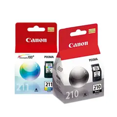CANNON - Combo Cartuchos de Tinta CANON 210 Negra y 211 Tricolor Original