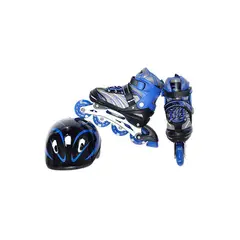 GENERICO - Patines para niños de iniciación talla M 35 - 38 Azul