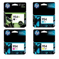 HP - Combo Cartucho de Tinta 954XL Negra y 954 Colores Original