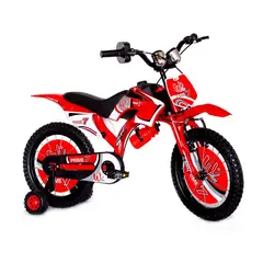 GENERICO - Bicicletas para niños Rin 16 Bicimoto 4 a 6 años wuilpy Rojo