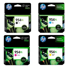 HP - Combo Cartucho de Tinta 954XL Negra y 954XL Colores Original