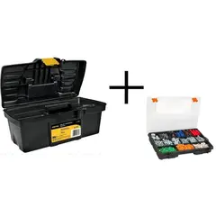 PRETUL - Caja para herramienta 19pg + caja organizadora 11pg