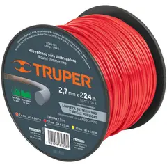 TRUPER - Hilo para guadañadora en carrete roja 3lb